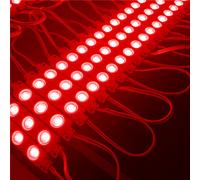 20X LED Modulo Werbebeleuchtung Pubblicità per Esterni Vetrine Rosso Luce 12V [EEK: B]