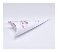 20X LINEA BALLOON ROSA Cono portaconfetti NASCITA BAMBINA bomboniera 12CP