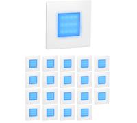 20x luce LED per scale/apparecchio da incasso FEX per interni ed esterni bianco