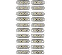 20x luci di posizione a LED 12V 24V bianche per camion, auto e rimorchi