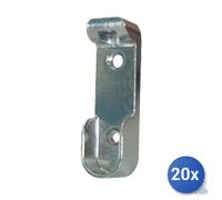 20x Ma.Co Reggitubo Laterale Cromato Ovale Mm 30X15