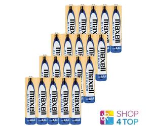20x Maxell AAA LR03 1.5V Pile Alkaline BULK Pacco Uso Quotidiano