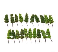 20X Modellini di alberi 1:200 ferrovia paesaggio verde