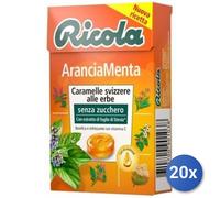 20x Multipack Caramelle Ricola Arancia-Menta Gr 50