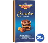 20x Multipack Cioccolato Novi Tavoletta 110 Classico