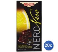 20x Multipack Cioccolato Novi Tavoletta 75 Limone Zenzero