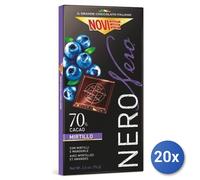20x Multipack Cioccolato Novi Tavoletta 75 Mirtillo Mandorla