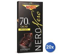 20x Multipack Cioccolato Novi Tavoletta 75 Nero 70%