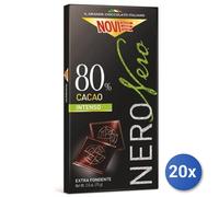 20x Multipack Cioccolato Novi Tavoletta 75 Nero 80%