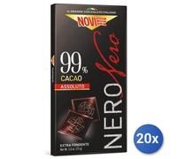 20x Multipack Cioccolato Novi Tavoletta 75 Nero 99%