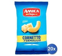 20x Multipack Patatine Amica Chips Cornetto Formaggio G 125