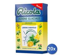 20x Multipack Ricola Caramelle Astuccio 50g - Azione glaciale limone e mentolo