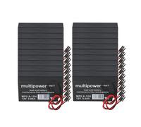 20X Multipower Batteria Piombo MP0,8-12H Pb 12V 0,8Ah Casa e Giardino Tapparelle