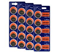 20x Murata CR1620 Batterie a Bottone al Litio 3V per Orologio Calcolatrice