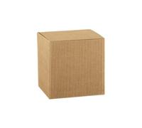 20X ONDA AVANA 8x8x8 cm Scatola per BOMBONIERA Pieghevole 19PE