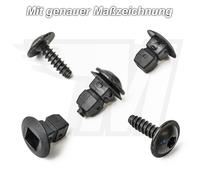 20x Paraurti Passaruota Clip Dado Stella + Viti Torx VW Audi Seat Skoda