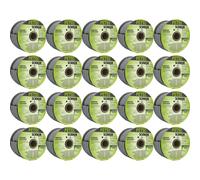 20X Petec Corda A Rete, Butile, Rotonda, Nera Ø 10 Mm X 10 M Rollo