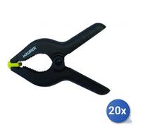20x Pinza Maurer In Plastica A Molla 6 Apertura Max Mm 165