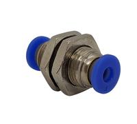 20x Raccordo a paratia per guaina in PU con connettore a spina 4mm Bulkhead Fitt