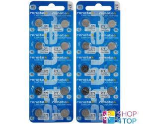 20X Renata 371 SR920SW Batterie Orologio Ossido Argento 1,55V Swiss Made