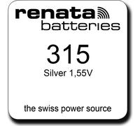 20 x Renata Watch 315 cella orologio pila a bottone SR716SW V315 batteria oro...