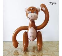20x Scimmie Gonfiabili Decorative Jungle Decor Interactive Blow Glow Animal
