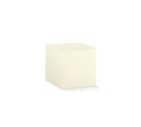 20X SETA AVORIO Scatola Bomboniera portaconfetti pieghevole 7x7x7 cm 138R