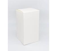 20X SETA BIANCO Scatola Bomboniera pieghevole 10x10x19 cm 138T