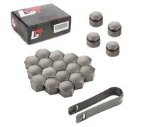 20x Tappi a Vite Ruota Anti-manichino Bulloni Ruota Set Grigio 17 MM per Renault