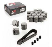 20x Tappi a vite ruota Cappuccio Bulloni ruota Set 17 mm grigio per SKODA