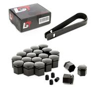 20x Tappi a vite ruota Di Copertura Dadi Delle Set 17 mm nero per VAUXHALL