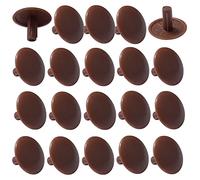 20x tappo coprivite cappuccio 3 x 12 x 6 mm plastica viti copertura coperchi tappi croce PZ, marrone scuro