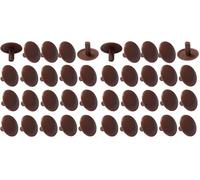 20x tappo coprivite cappuccio 3 x 12 x 6 mm plastica viti copertura coperchi tappi croce PZ, marrone scuro (Confezione da 2)