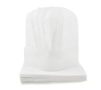 20x usa e getta cappello da cuoco cappellino cibo panettiere che serve rotondo