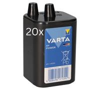 20x Varta 4R25 431 6V 8.500mAh Batteria Zinco-Carbone