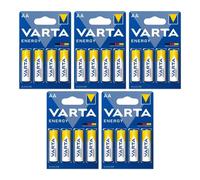 20x VARTA Energy Batterie Stilo AA 1.5V LR6 Alkaline Confezione Valore