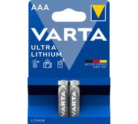 20x VARTA Ultra Litio AAA Micro LR3 Batterie, 1,5V (10x2er Nero 6103