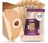 20x Vellto Sacchetto per Aspirapolvere Compatibili con Kärcher WD2 MV2 A2004 SE2001 SE3001 A2054 A2099 WD2240 WD2250 WD 2.200 Due Strati Ricambio 6.904-322.0 Sacchetti Filtranti Carta