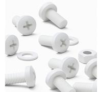 20x Viti a Testa Arrotondata Bulloni e dadi, Bianchi M8x 20mm, Acrilica