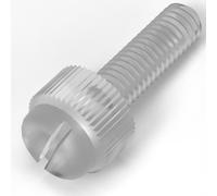 20x Viti a Testa Zigrinata in Plastica, a taglio + zigrinate M5x 16mm Acrilico