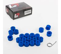 20x Viti Cappelli Assicurazione Set Blu 17 MM per VW EOS 1F Fox 5Z Golf V 5