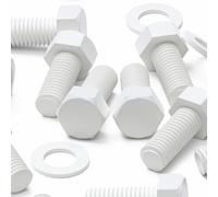 20x Viti PP testa esagonale M10 x 20 mm, dadi e rondelle