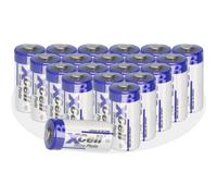 20X XCell DL123A Batteria 3V 1550mAh Litio CR123A EL123A Set Da 20 Pezzi Sfuso