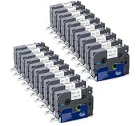 20x XemaX Nastro per Etichette Compatibile con Brother P-touch TZe-231 Nero su Bianco Brother 12 mm 0,47" Nastri per Etichettatrice Brother PT-H105 H100LB 1010 1000 P300BT H100R D400 E100 H110