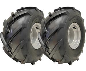 20x10.00-8 Aperto Centro P328 Ruote & Cerchio Cleated Rotovator 100mm Pcd (Set