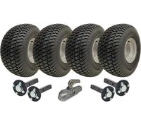 20x10.00-8 Doppio Asse Atv Rimorchio Kit Ruote, Stub Axles Intoppo Strada Legali