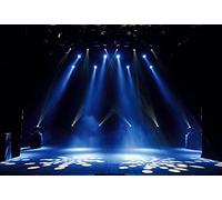 20x10ft Stage Spotlight Backdrop for Photography Blue Light Concert Background Superstar Drama Play Live Music Show Backdrop Party Decorations Banner Kids Adults Portrait Shooting Studio Props(7x5ft)