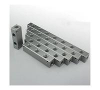 20x25mm LxH 1/4" Femmina 2 3 4 5 6 7 8 10 Modi 4-12 Porte Solido Alluminio Pneumatico Collettore Aria Blocco Splitter (6 vie 8 Porte)