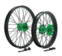 21"+18" CNC Ruote Cerchi Mozzi per Kawasaki KX250F KX450F 06-18 KX 125 250 06-13
