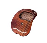 21/24 Stringhe Legna Arpa Lira per Gli Adulti, Lyre Harp Portatile Strumento a Corda con Il Manuale di Istruzioni, Guida Allo Studio Arpa a Leva(21 String Brown)